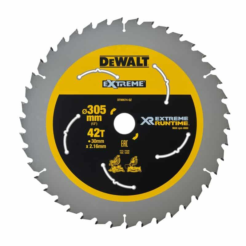 dew-dt99574-qz-dewalt-dt99574-qz-305mm-x-30mm-x-42t-mitre-saw-blade-01.jpg DeWalt DT99574-QZ 305mm x 30mm x 42T Mitre Saw Blade - Image 1