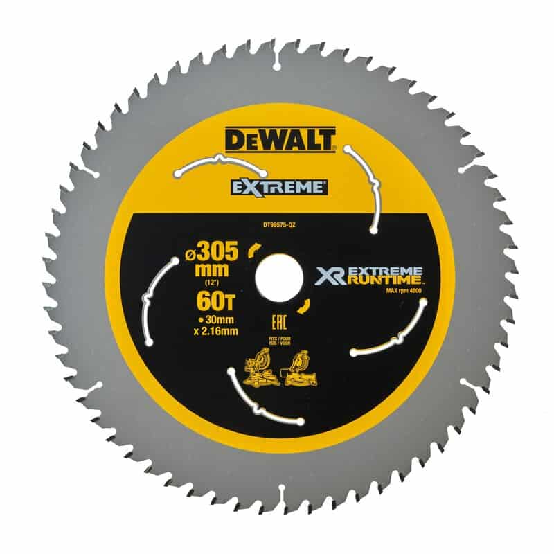 dew-dt99575-qz-dewalt-dt99575-qz-305mm-x-30mm-60t-mitre-saw-blade-01.jpg DeWalt DT99575-QZ 305mm x 30mm 60T Mitre Saw Blade - Image 1