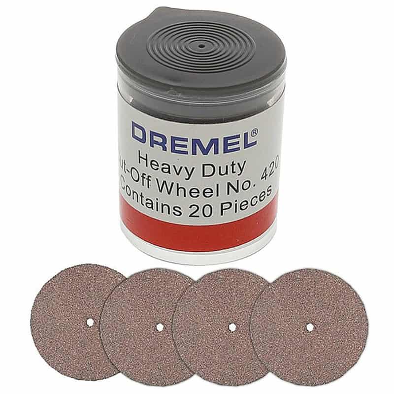 dre-2615042032-dremel-420-cut-off-wheel-pack-of-20-01.jpg Dremel 420 Cut Off Wheel - Pack of 20 - Image 1