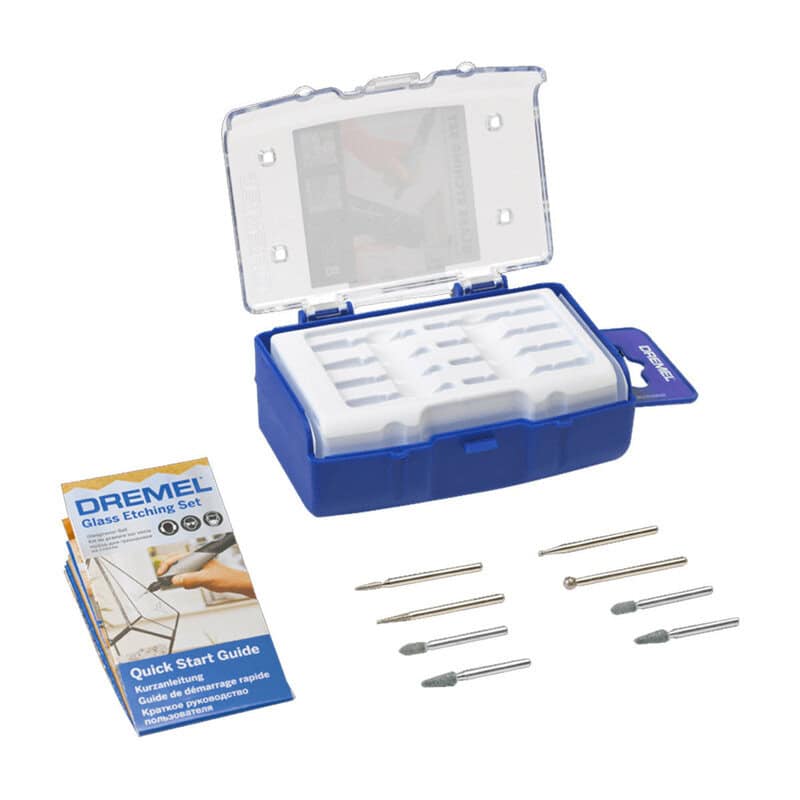 dre-2615c682ja-dremel-682-glass-etching-set-9pc-01.jpg Dremel 682 Glass Etching Set - 9pc - Image 1