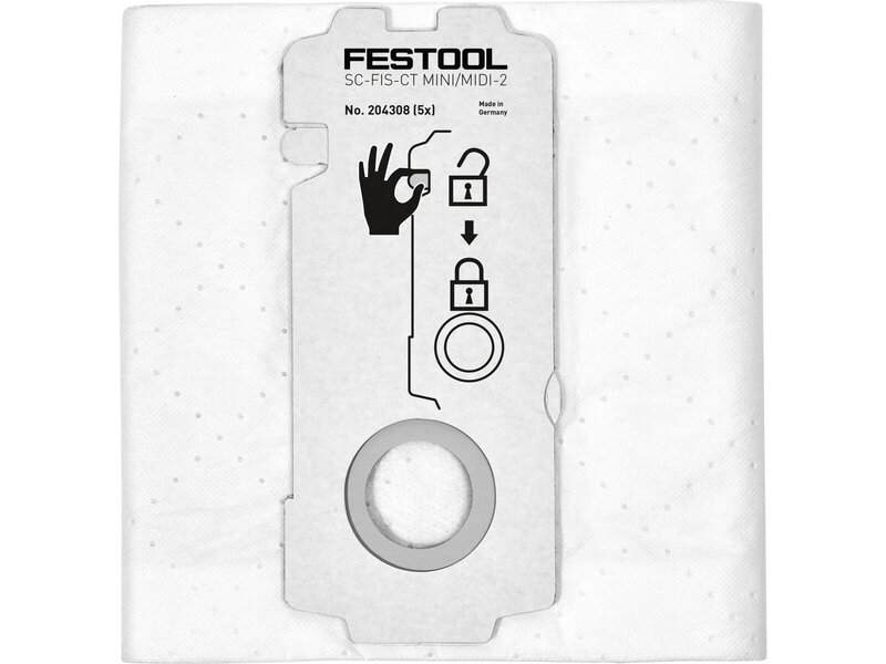 fes-204308-festool-sc-fis-ct-mini-midi-selfclean-filter-bag-pack-of-5-01.jpg Festool SC-FIS-CT MINI/MIDI Selfclean Filter Bag - Pack of 5 - Image 1