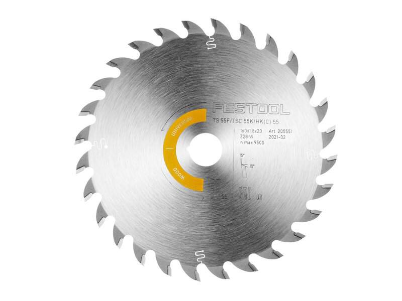 fes-205551-festool-hw-160mm-x-20mm-x-28t-wood-universal-saw-blade-01.jpg Festool HW 160mm x 20mm x 28T Wood Universal Saw Blade - Image 1