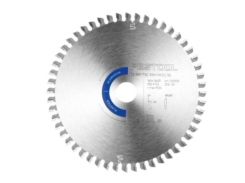 fes-205555-festool-hw-160x1-8x20-ffa52t-160mm-x-20mm-52t-circular-saw-b-01.jpg Festool HW 160x1.8x20 FFA52T 160mm x 20mm 52T Circular Saw Blade - Image 1