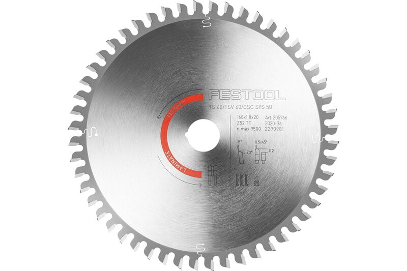 fes-205766-festool-hw-168mm-x-20mm-x-52t-circular-saw-blade-01.jpg Festool HW 168mm x 20mm x 52T Circular Saw Blade - Image 1