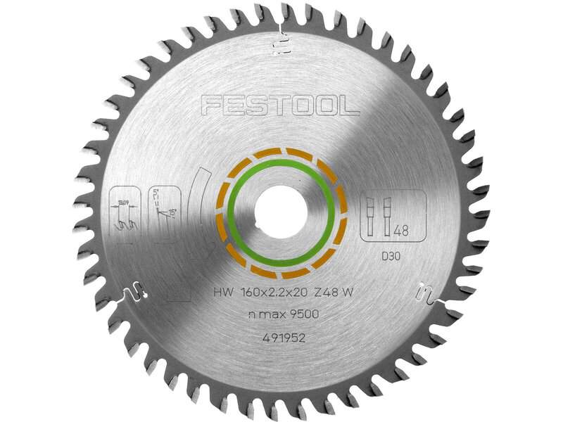fes-491952-festool-hw-160mm-x-20mm-x-48t-wood-fine-saw-blade-01.jpg Festool HW 160mm x 20mm x 48T Wood Fine Saw Blade - Image 1