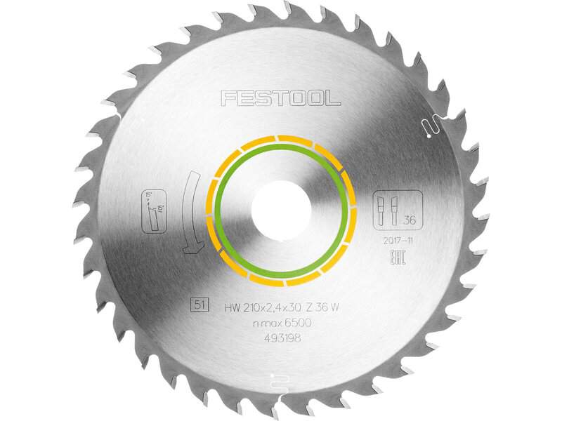 fes-493198-festool-hw-210mm-x-30mm-x-36t-circular-saw-blade-01.jpg Festool HW 210mm x 30mm x 36T Circular Saw Blade - Image 1