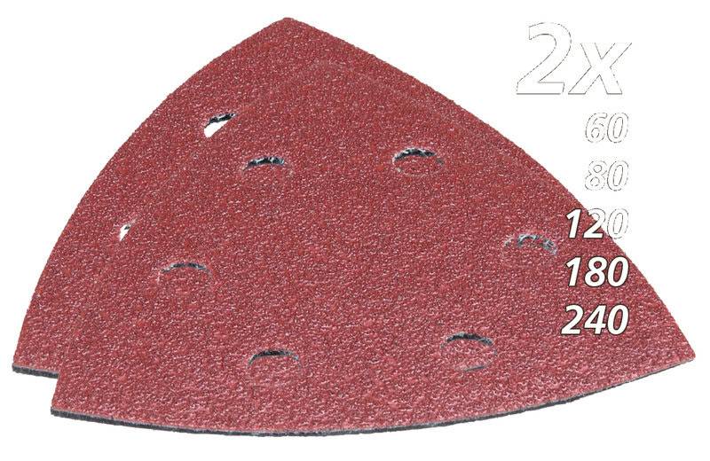mak-b-21618-makita-b-21618-93mm-x-93mm-mixed-delta-sanding-discs-pack-of-01.jpg Makita B-21618 93mm x 93mm Mixed Delta Sanding Discs - Pack of 10 - Image 1