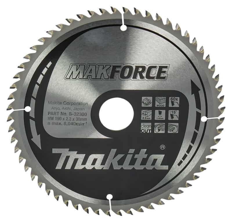 mak-b-32390-makita-b-32390-190mm-x-30mm-60t-circular-saw-blade-01.jpg Makita B-32390 190mm x 30mm 60T Circular Saw Blade - Image 1