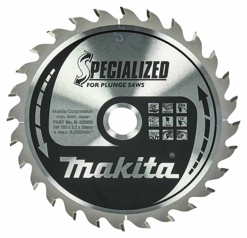 mak-b-33009-makita-b-33009-165mm-x-20mm-28t-circular-saw-blade-01.jpg Makita B-33009 165mm x 20mm 28T Circular Saw Blade - Image 1