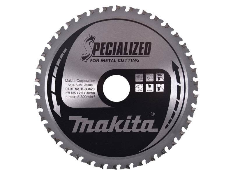 mak-b-33423-makita-b-33423-185mm-x-30mm-x-38t-metal-circular-saw-blade-01.jpg Makita B-33423 185mm x 30mm x 38T Metal Circular Saw Blade - Image 1