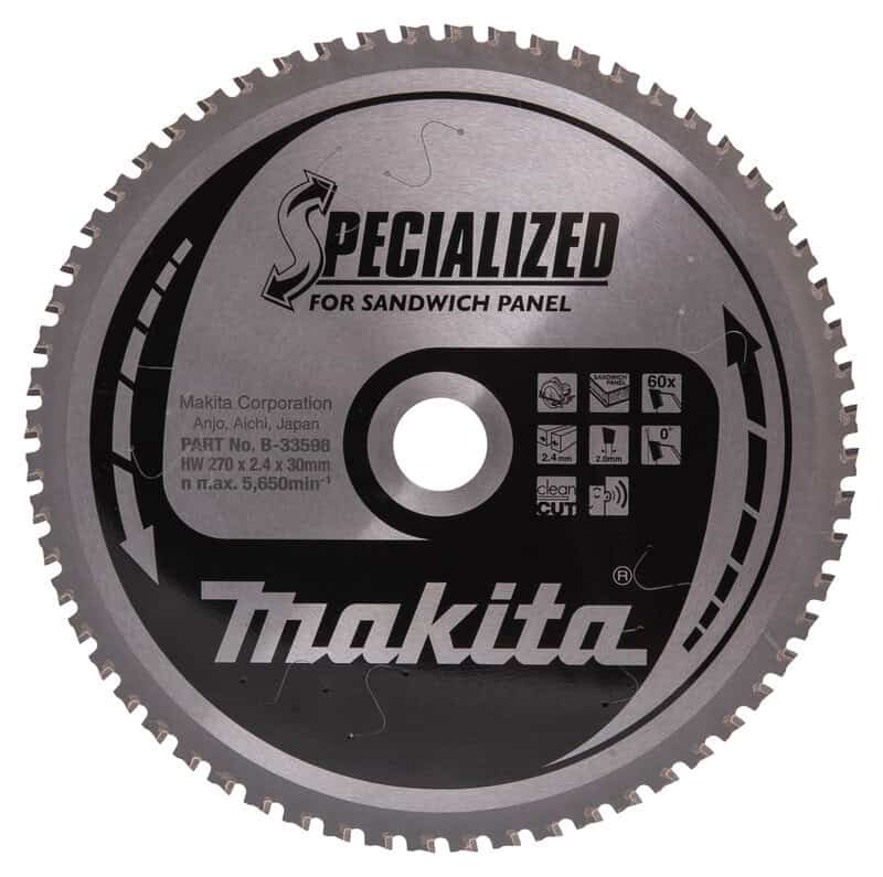 mak-b-33598-makita-b-33598-270mm-x-30mm-60t-sandwich-panel-saw-blade-01.jpg Makita B-33598 270mm x 30mm 60T Sandwich Panel Saw Blade - Image 1