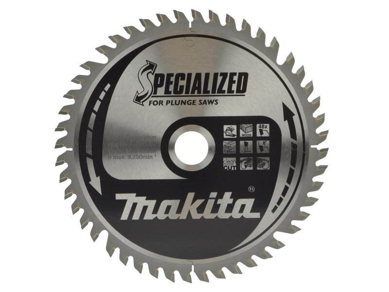 mak-b-56708-makita-b-56708-165mm-x-20mm-48t-plunge-saw-blade-01.jpg Makita B-56708 165mm x 20mm 48T Plunge Saw Blade - Image 1