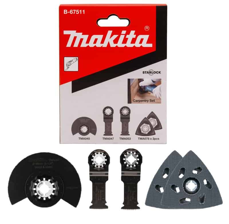 mak-b-67511-makita-b-67511-starlock-multi-tool-carpentry-set-5pc-01.jpg Makita B-67511 Starlock Multi-Tool Carpentry Set - 5pc - Image 1