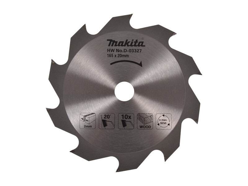 mak-d-03327-makita-d-03327-165mm-x-20mm-10t-circular-saw-blade-01.jpg Makita D-03327 165mm x 20mm 10T Circular Saw Blade - Image 1