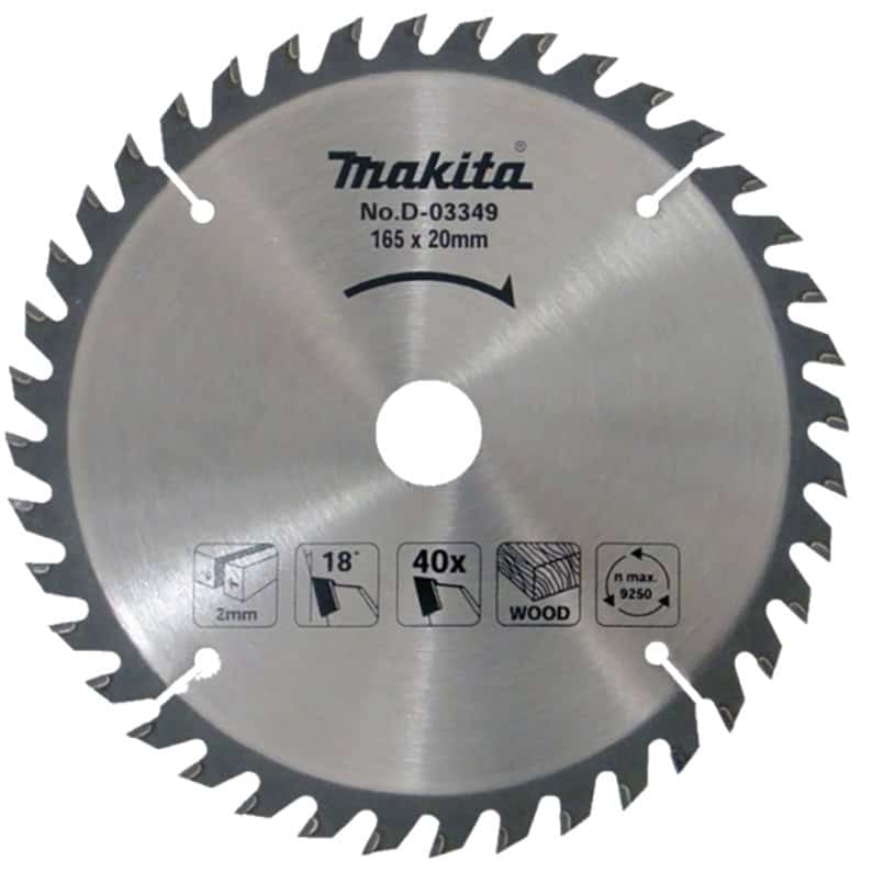 mak-d-03349-makita-d-03349-165mm-x-20mm-x-40t-circular-saw-blade-01.jpg Makita D-03349 165mm x 20mm x 40T Circular Saw Blade - Image 1