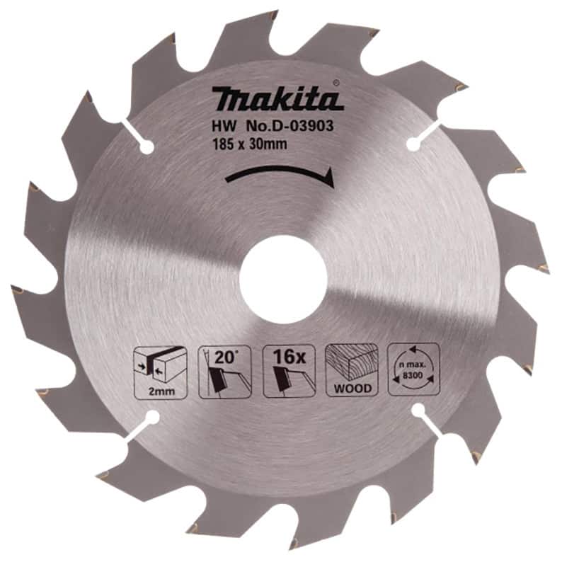 mak-d-03903-makita-d-03903-185mm-x-30mm-16t-circular-saw-blade-01.jpg Makita D-03903 185mm x 30mm 16T Circular Saw Blade - Image 1