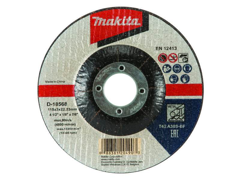 mak-d-18568-makita-d-18568-115mm-x-3mm-x-22-23mm-metal-cutting-disc-01.jpg Makita D-18568 115mm x 3mm x 22.23mm Metal Cutting Disc - Image 1