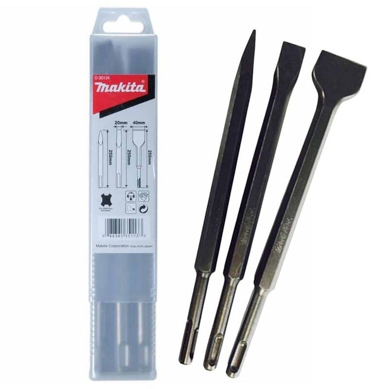mak-d-30134-makita-d-30134-sds-plus-chisel-set-3pc-01.jpg Makita D-30134 SDS Plus Chisel Set - 3pc - Image 1