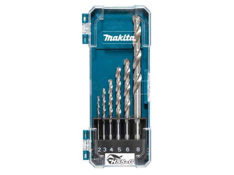 mak-d-75742-makita-d-75742-hss-g-metal-drill-bit-set-2-8mm-6pc-01.jpg Makita D-75742 HSS-G Metal Drill Bit Set 2-8mm - 6pc - Image 1