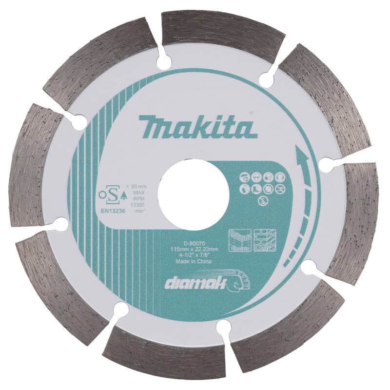 mak-d-80070-makita-d-80070-115mm-x-22-23mm-universal-diamond-wheel-01.jpg Makita D-80070 115mm x 22.23mm Universal Diamond Wheel - Image 1