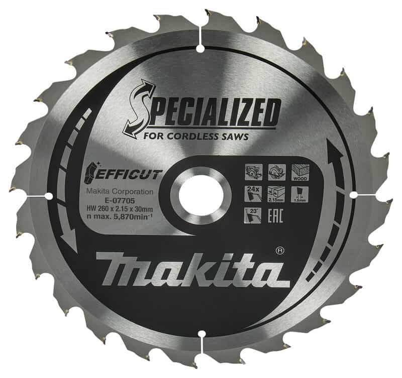 mak-e-07705-makita-e-07705-260mm-x-30mm-24t-tct-wood-saw-blade-01.jpg Makita E-07705 260mm x 30mm 24T TCT Wood Saw Blade - Image 1