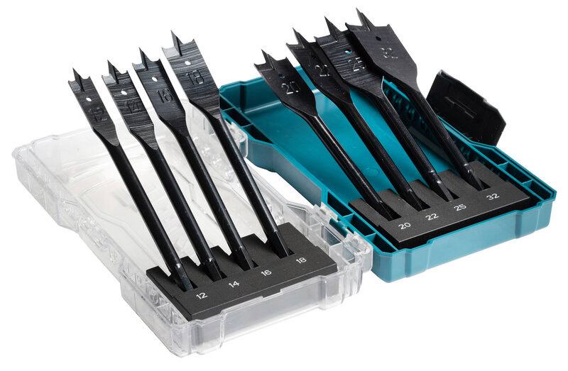 mak-e-08698-makita-e-08698-flat-drill-bit-set-for-wood-8pc-01.jpg Makita E-08698 Flat Drill Bit Set for Wood - 8pc - Image 1