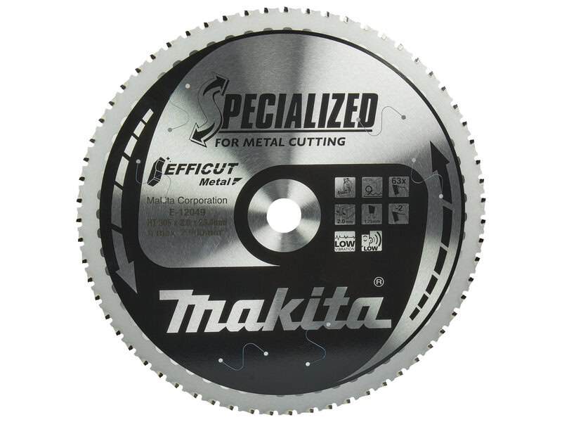 mak-e-12049-makita-e-12049-305mm-x-25-4mm-63t-metal-saw-blade-01.jpg Makita E-12049 305mm x 25.4mm 63T Metal Saw Blade - Image 1