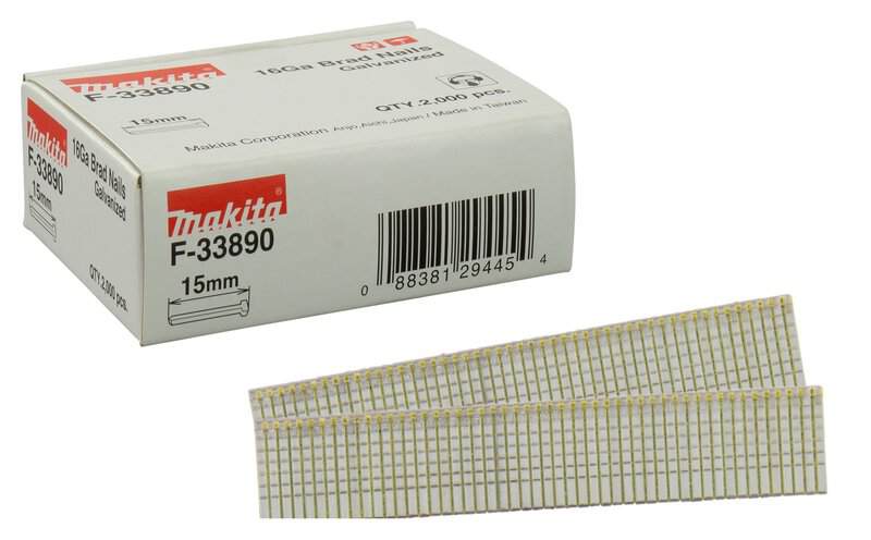 mak-f-33890-makita-f-33890-15mm-brad-nails-pack-of-2000-01.jpg Makita F-33890 15mm Brad Nails - Pack of 2000 - Image 1