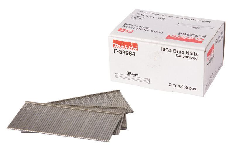mak-f-33964-makita-f-33964-38mm-brad-nails-pack-of-2000-01.jpg Makita F-33964 38mm Brad Nails - Pack of 2000 - Image 1