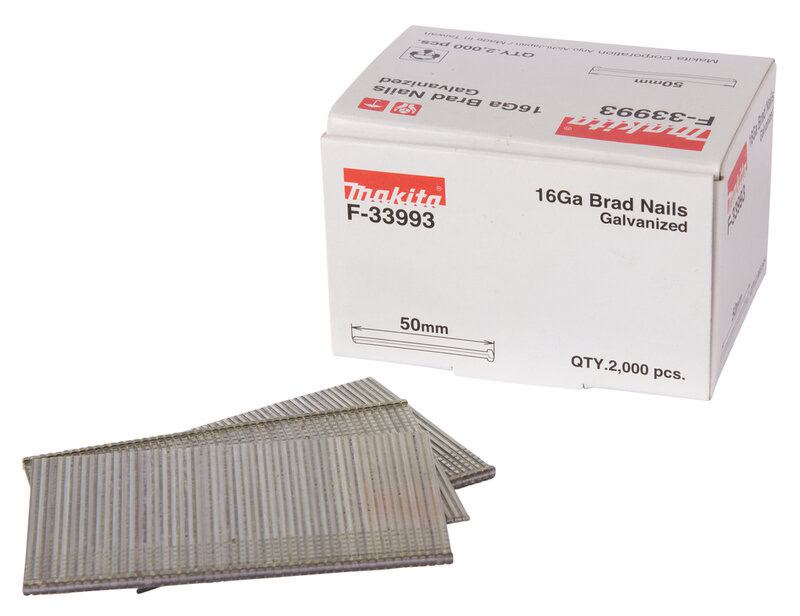 mak-f-33993-makita-f-33993-50mm-16g-brad-nails-pack-of-2000-01.jpg Makita F-33993 50mm 16G Brad Nails - Pack of 2000 - Image 1