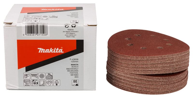 mak-p-43636-makita-p-43636-125mm-60-grit-sanding-discs-pack-of-50-01.jpg Makita P-43636 125mm 60 Grit Sanding Discs - Pack of 50 - Image 1