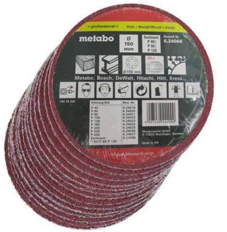 met-624066000-metabo-624066000-150mm-sanding-discs-pack-of-25-01.jpg Metabo 624066000 150mm Sanding Discs - Pack of 25 - Image 1