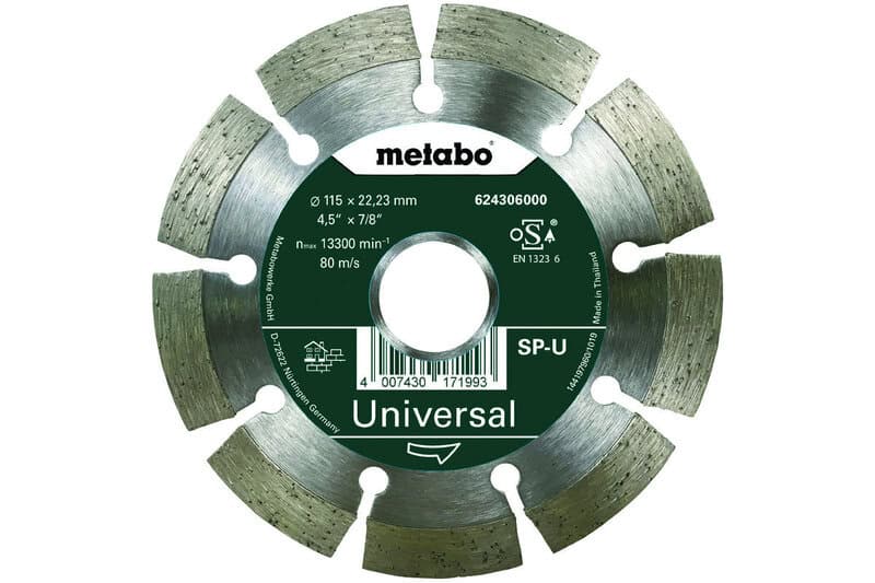 met-624306000-metabo-624306000-115mm-x-22-23mm-diamond-cutting-disc-01.jpg Metabo 624306000 115mm x 22.23mm Diamond Cutting Disc - Image 1