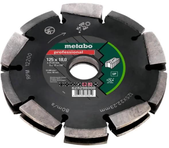 met-628298000-metabo-628298000-125mm-x-18mm-x-22-23mm-dia-cd2-chaser-blade-01.jpg Metabo 628298000 125mm x 18mm x 22.23mm Dia-CD2 Chaser Blade - Image 1