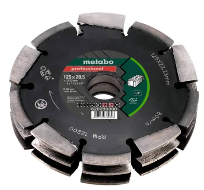 met-628299000-metabo-628299000-125mm-x-28-5mm-x-22-23mm-dia-cd3-chaser-bla-01.jpg Metabo 628299000 125mm x 28.5mm x 22.23mm Dia-CD3 Chaser Blade - Image 1
