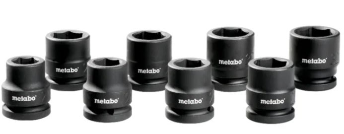 met-628834000-metabo-628834000-3-4in-socket-wrench-set-8pc-01.jpg Metabo 628834000 3/4in Socket Wrench Set - 8pc - Image 1